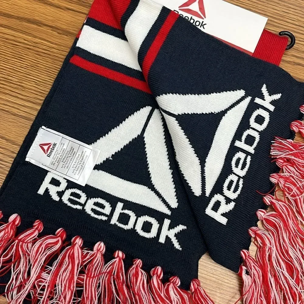 Reebok Navy Rally Scarf With Logo